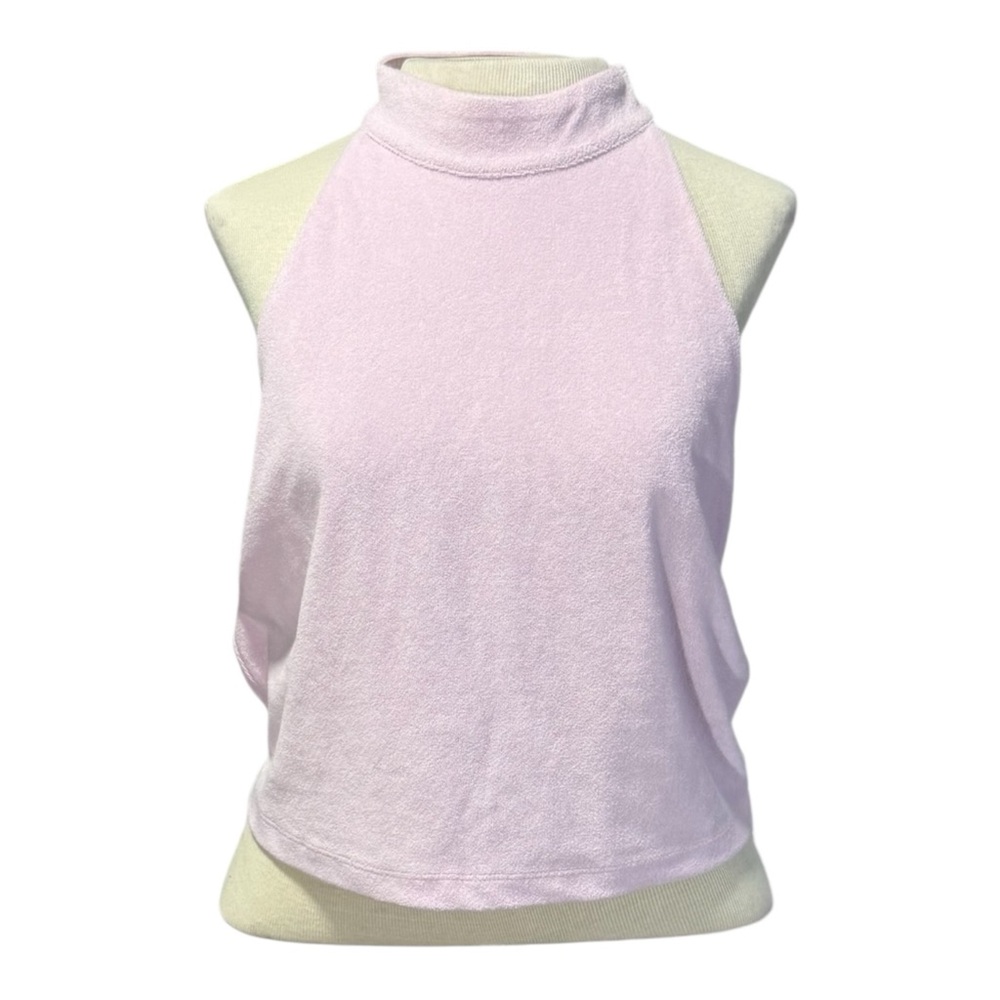 NWT Fabletics Women's‎ pink Terry Built-In Bra Tankm Plus Size 1X 16-18 $64.95